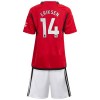 Conjunto (Camiseta+Pantalón Corto) Manchester United Eriksen 14 Primera Equipación 23-24 - Niño